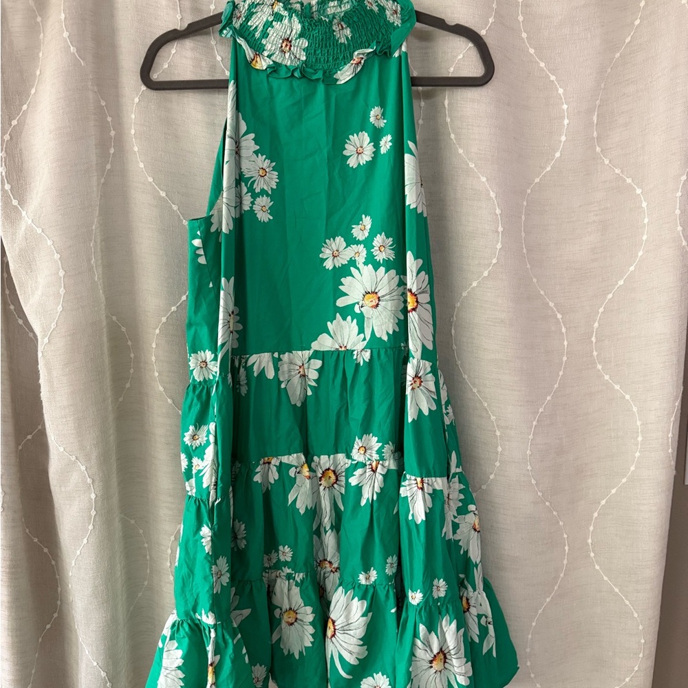 Alexia Admor Green Floral Midi Dress